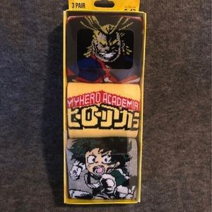 BRAND NEW Men’s My Hero Academia 3 Pack of Socks